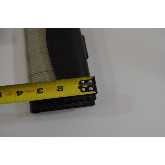 Tilley Leather Snakeskin Long Wallet Vintage Black Grey New w/ Box - Picture 10 of 10